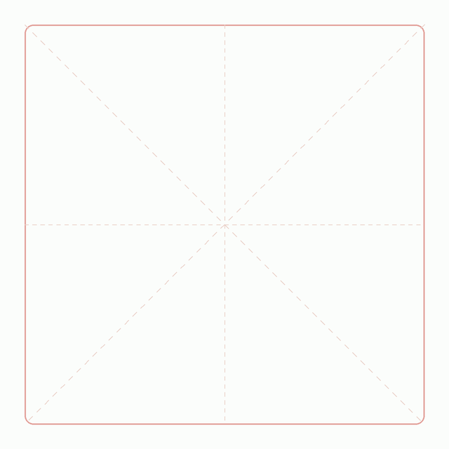 A looping animation of 字 written with four joined-up pen strokes