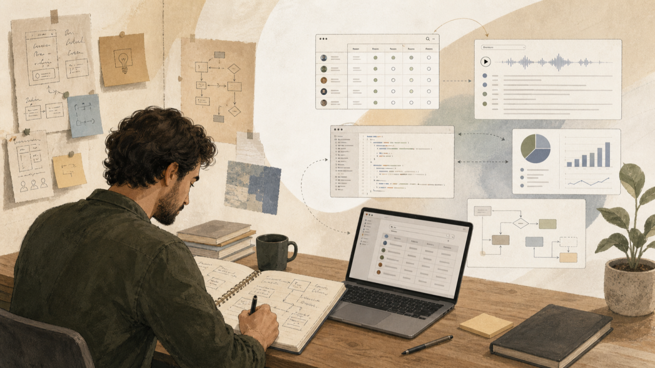 Illustrated cover about AI translating intent into working software